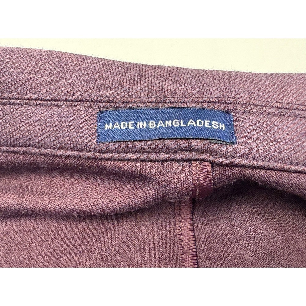 Stafford Poly/Wool Blend Unstructured Sport Coat 54R Purple Jersey Stretch EUC - Picture 9 of 13